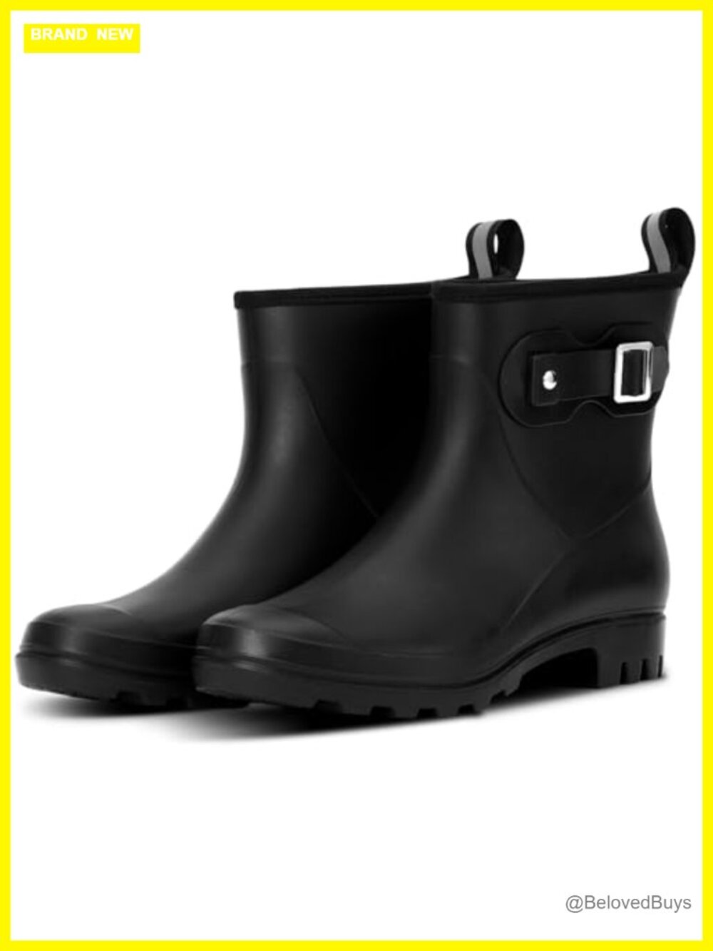 Waterproof Chelsea Ankle Rain Boots, Rubber Garden Boot for Women